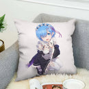 Axyaa Anime Pillow Cover 40x40 Decorative Cushion Covers for Home Sofa