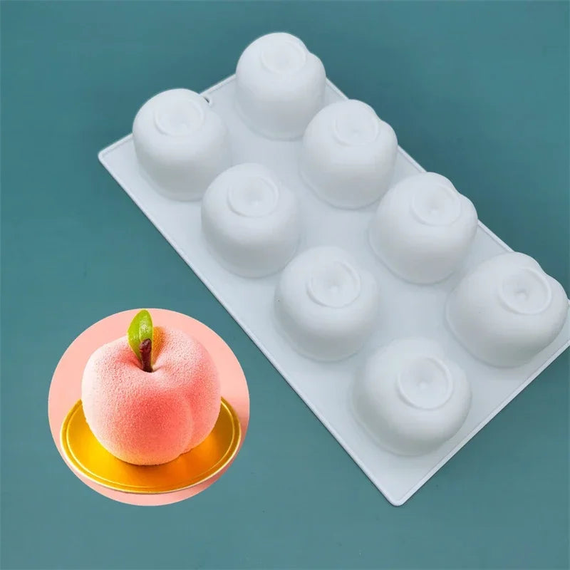 Axyaa 3D Fruit Silicone Cake Mold Baking Tool Kit for Cupcake Decoration