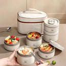 Axyaa Multi-Layer Stainless Steel Lunch Box for Office & School