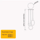 Axyaa Attic Hollow Circular Staircase Chandelier-Luxury Nordic Living Room Ceiling Pendant-Light