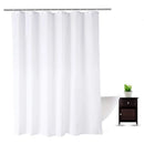 Axyaa Solid Color Fabric Shower Curtain Set with Hook - 72" x 72"