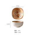 Axyaa Camellia Ceramic Underglaze Tableware - Antique Home Creative Dining Collection