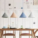 Axyaa Nordic Macaroon Pendant Light - LED Single Head for Restaurant Bedroom