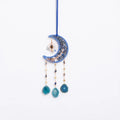 Axyaa Moon Crystal Pendant Sun Catcher Garden Car Decoration