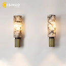 Axyaa Marble Wall Lamp: Luxury E27 Lights 15.7" for Living Room, Bedroom & Corridor