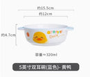 Axyaa Dinosaur Ceramic Children's Bowl - High Temperature Resistant, Cute & Versatile