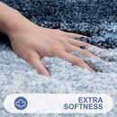 Axyaa Plush Microfiber Bath Rug Non-Slip Soft Absorbent Carpet