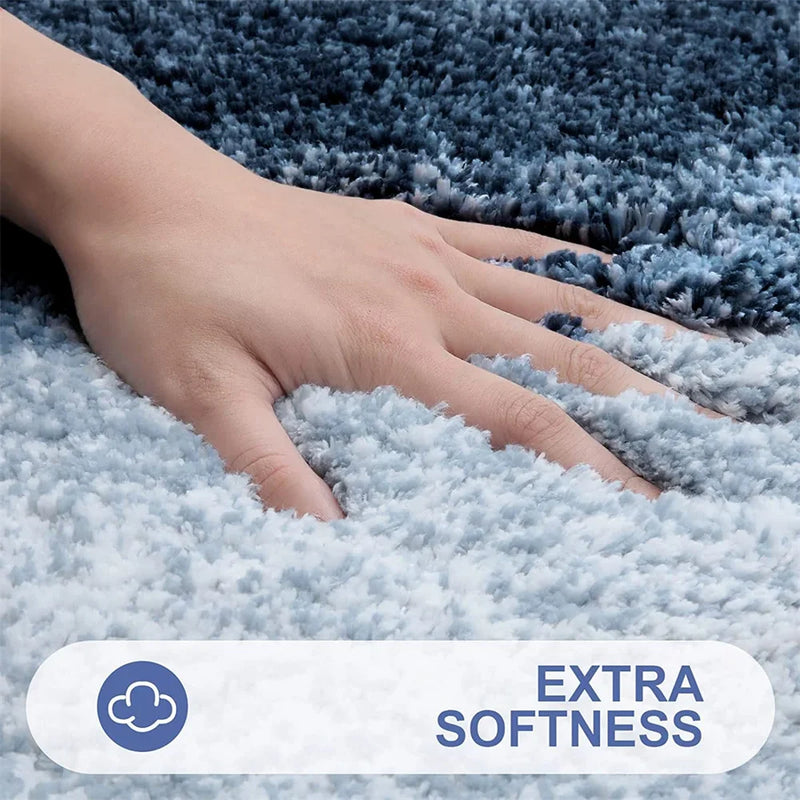 Axyaa Plush Microfiber Bath Rug Non-Slip Soft Absorbent Carpet
