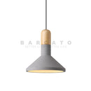 Axyaa Industrial Cement Pendant Light Grey Loft Design for Art Studio & Home