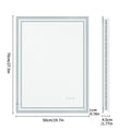 Axyaa Backlit LED Bathroom Mirror | Dimmable | Demist | Wall Mounted | Rectangle