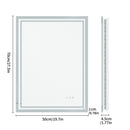 Axyaa Backlit LED Bathroom Mirror | Dimmable | Demist | Wall Mounted | Rectangle