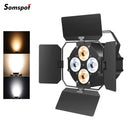 Axyaa 120W COB LED Par Lights with Barndoors for Stage, DJ Party, Theater