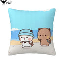 Cute Panda Bears Printed Pillow Case for Sofa Decoration by Axyaa