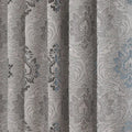 Axyaa European Jacquard Style Gray Curtains: Elegant 20-40% Blackout Drapes for Home Decor