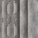 Axyaa European Jacquard Style Gray Curtains: Elegant 20-40% Blackout Drapes for Home Decor