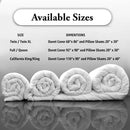 Axyaa Luxury Egyptian Cotton Duvet Cover Queen Size, Silky Soft & Breathable White Quilt