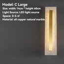 Axyaa Gold Marble LED Wall Sconces for Indoor Decorative Lighting