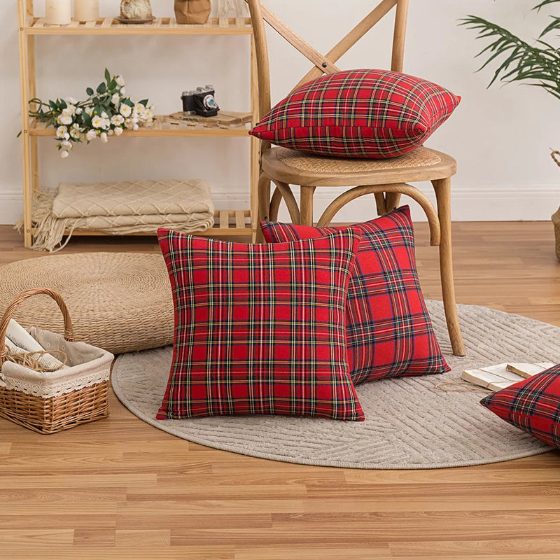 Axyaa Christmas Decor Cushion Cover 45x45 Nordic Pillowcases for Living Room