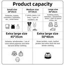 Axyaa Travel Storage Bag Set - Transparent Waterproof Sorting for Clothes and Underwear