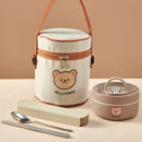 Axyaa Stainless Steel Thermal Lunch Box: Insulated, Leak Proof, Microwave Safe, Portable Bento Box
