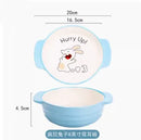 Axyaa Children's Ceramic Rice Bowl with Two Ears