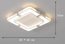 Axyaa LED Bladeless Ceiling Fan Light for Home Decor