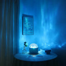 Axyaa Aurora Starry Sky Water Ripple Projector Night Light - Bedroom Living Room Decor