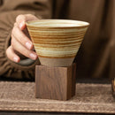 Axyaa Coarse Pottery Funnel Espresso Coffee Cup Set