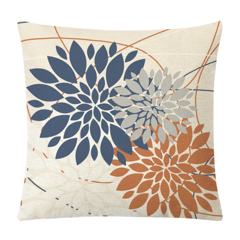 Axyaa Hydrangea Dandelion Cushion Cover: Home Car Sofa Decor Pillow Case