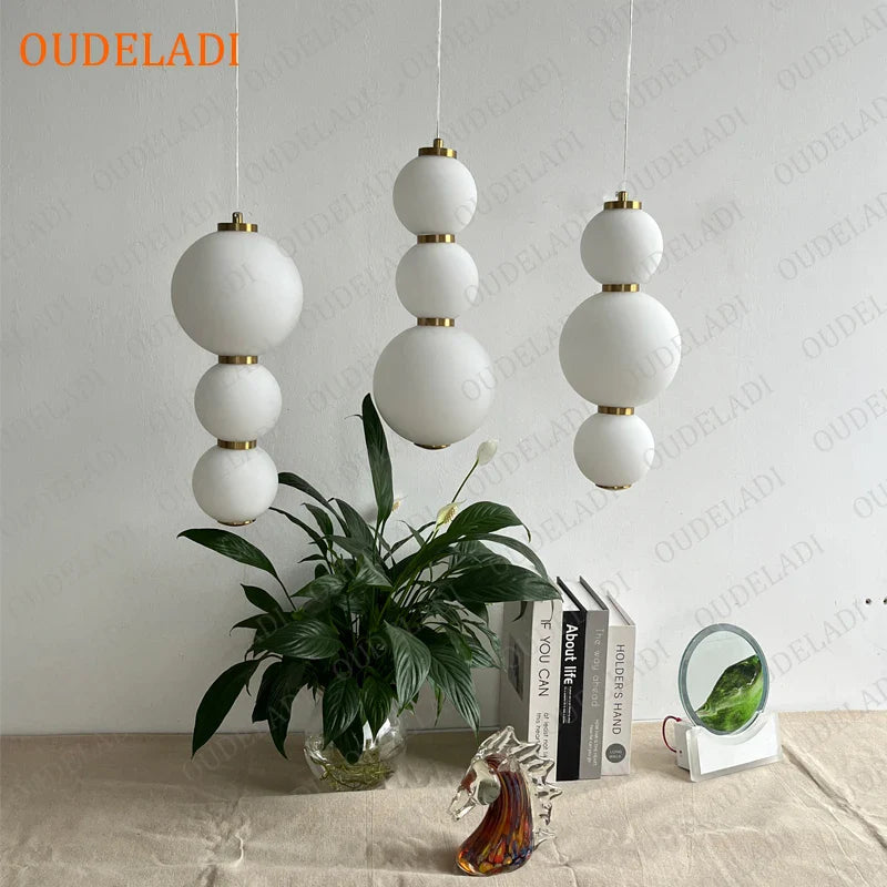 Axya LED Glass Ball Pendant Lights - Grape Bunches Design