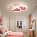 Axyaa Princess Heart Cloud LED Ceiling Lights Dimmable Chandelier for Girl's Room