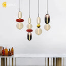 Axyaa Artistic Glass Lollipop Chandelier - Colorful Luxury Ceiling Fixture