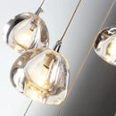 Axyaa Modern Crystal Ball LED Chandelier for Stairway, Living Room, and Loft Kitchen Lighting