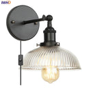 Axyaa Industrial Vintage Iron Bedside Wall Lamp With LED Light