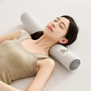 Axyaa Striped Latex Cylindrical Pillow - Multi-Functional Candy Neck Support for Adults