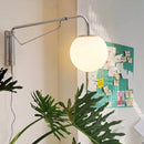 Axyaa Chrome LED Wall Lamp with Rotatable Arm - Minimalist Design