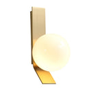 Axyaa White Glass Wall Lights Gold Metal G9 Bulb Luxury Indoor Bedroom Living Room