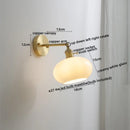Axyaa Copper Glass LED Wall Lamps Pull Chain Switch Modern Stair Light Fixtures