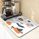 Axyaa Cute Ghost Pattern Coasters and Placemat Set