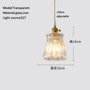 Axyaa Glass Pendant Chandelier Lighting E27 Hang Lamp for Home Decoration