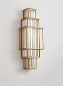 Axyaa Geometric Crystal Wall Lamp for Elegant Home Decor