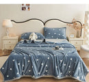 Axyaa Cloud Mink Velvet Cover Blanket - Milk Fiber Printed Blanket