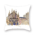 Axyaa World Buildings Printed Cushion Covers