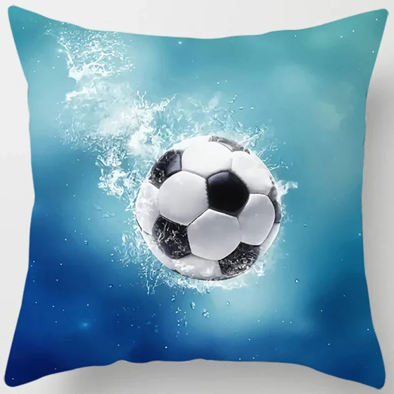 Axyaa Football Square Pillowcase - Home & Car Decor Cushion Cover (45cm*45cm)