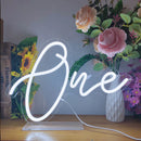 Axyaa Neon Sign Light: Personalized Desk Decor & Baby Birthday Party Gift