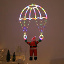 LED Santa Claus Parachute Lights by Axyaa: USB-Powered, 8 Modes for Indoor/Outdoor Christmas Decor