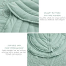 Axyaa King Size Reversible Bedspread Set - Lightweight with Real Stitching