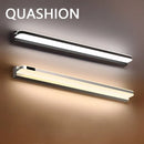 Axyaa Nordic Modern Silver Mirror Wall Lamps LED Sconce Lights for Bathroom & Bedroom