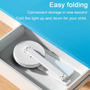 Axyaa LED Clock Table Lamp USB Chargeable Dimmable Desk Light
