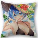 Axyaa Cotton Linen Square Decorative Pillowcase Pillow Covers Cases for Home Decor